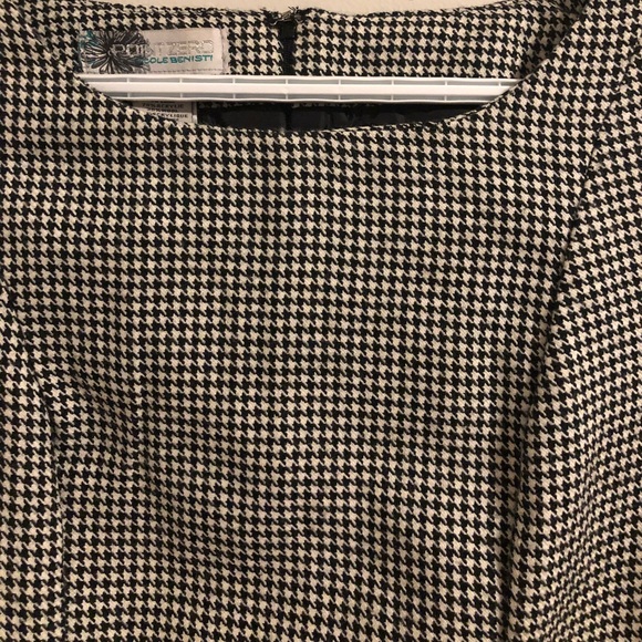 Vintage Point Zero houndstooth sleeveless dress - Picture 6 of 12